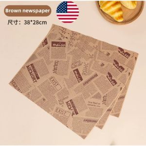 BOXING VM 200pcs Baking Wax Paper Sandwich Wrapper Paper Egg Drop Bread Burger Food Wrapping