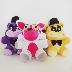 3pcs/lot 18cm Five Nights At Freddys FNAF Freddy Fazbear Bear & Foxy Plush Toys Doll Soft Stuffed Animals Toys Gifts for Kids
