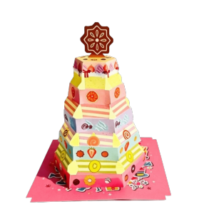 BMFUEW Cây thông Noel Thiệp chúc mừng 3D Hình dạng bánh Thiết kế co giãn Thiệp chúc mừng có thể gấp lại Hài hước Đèn LED Thiệp mời Giáng sinh Sinh nhật
