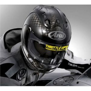 Stiker Throttle Up Cutting Sticker Logo Kanji Tulisan Jepang Keren Anti Air Timbul