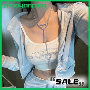 zhaoyanping Summer Women Retro Letter Camisole Fashion Y2K Sleeveless Tank Top