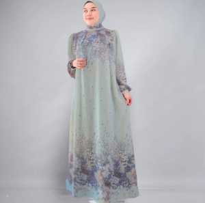 GAMIS CERUTI BABY DOLL SET KERUDUNG MOTIF PREMIUM TERMURAH // GAMIS SERAGAM TERBARU // GAMIS KONDANGAN