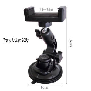 Giá Đỡ Điện Thoại Ô Tô Hút Kính Chân Không – Xoay 360° Siêu Bám Không Rơi Khi Chạy Xe Dùng Được Cho Mọi Điện Thoại