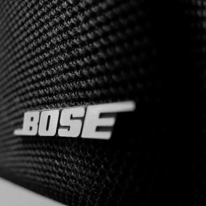 Price of 4 pieces, Boss Logo Sticker on Decorative Speaker, Metal