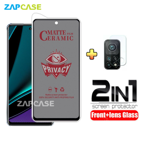 PAKET 2in1 Anti Gores Layar Privacy Infnix Note 11 Pro Free Tempered Glass Camera Lens