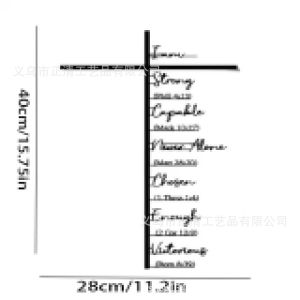 Black Metal Cross Wall Art Hanging Jesus Wall Art Ornament Christians Hanging Modern Metal Wall Decor