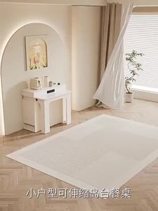 Dining Table Cream Wind Slate Dining Table Home Small Household escopic Folding Dining Table