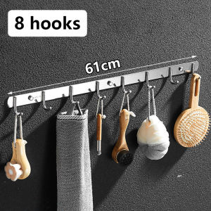 1 PCS 304 Stainless Steel Strong Load-Bearing No Punching Bathroom Bedroom Clothes Towels Hanging Rack