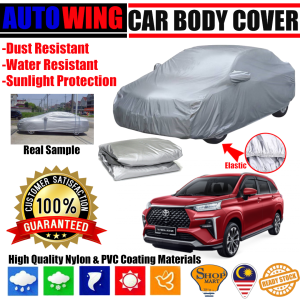 AutoWing Toyota Veloz Full Car Body Cover Anti Scratch UV Sunlight Protection Window Cover Sunshade Sun Shade Kain Penutup Selimut Kereta