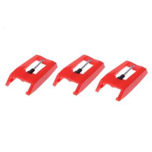 3pcs Phono Aluminum Rod Stylus Pickup Heads for Turntable Phonograph LP Vinyl Players Cartridge Stylus