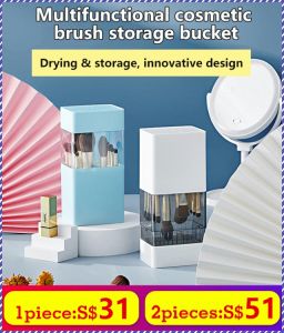 Organizer Compact Box Cosmetic Brush Holder Non-invasive Precision Fixation Ventilate Beautiful and Durable