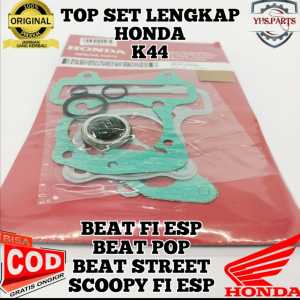 ASLI ORIGINAL TOP SET PAKING HONDA AHM K44 BEAT ESP POP STREET SPORTY SCOOPY FI NEW PACKING
