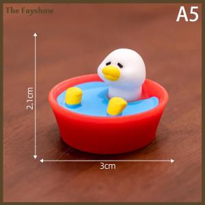 [The Fayshow] Miniatures Figurines Cute White Duck Animal Micro Landscape Ornaments For Home Desk Decoration Gardening Accessories