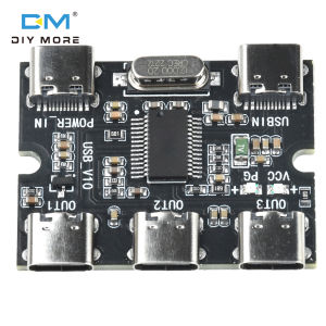 Diymore USB bảng mở rộng Hub 1 trong 3 ra thêm cổng Bộ chia cổng mô-đun với giao diện điện Loại C