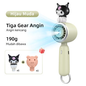 DANYCASE Kipas Leher Lipat Portable Turbo Angin Kuat Senyap | Rekomendasi untuk Kantor/Travel Semprotan Dingin Praktis