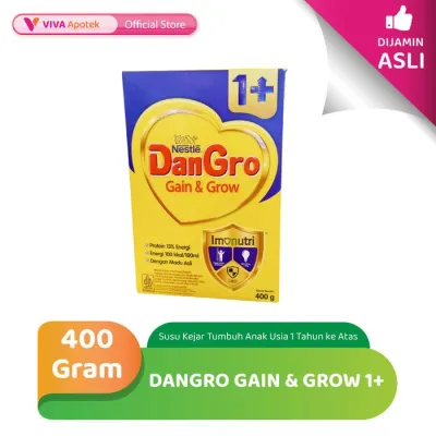 Dangro Gain & Grow 1+ Susu untuk Kejar Tumbuh Anak Usia 1+ (400 Gram)