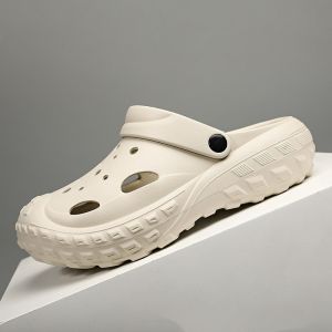 Free Shipping MenS Summer Outdoor Clogs Odor-Resistant Non-Slip With A Closed-Toe Design Versatile For Indoor And Outdoor Use Soft-Soled Beach Sandals Available In Large Sizes