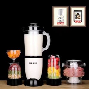 FULING Portable High-Speed Blender/ Mixer/ Wet and Dry Grinder Auto Multi-Function Food Processor Home Use Juicer For Baby Food Juice Fruit Puree Maker Traditional Chinese Medicine Cereals Wheat Flour Mixer Ultra-Fine Grinding Machine