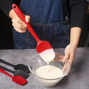 27CM Non-stick Cream Spatula Silicone Butter Scraper Brush Temperature Resistant Mixer