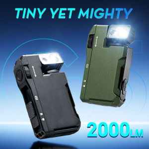 Rechargeable EDC Flashlight Daily Portable 400 Lumen Portable Mini Flashlight with Clip Color Light 可充电EDC手电筒