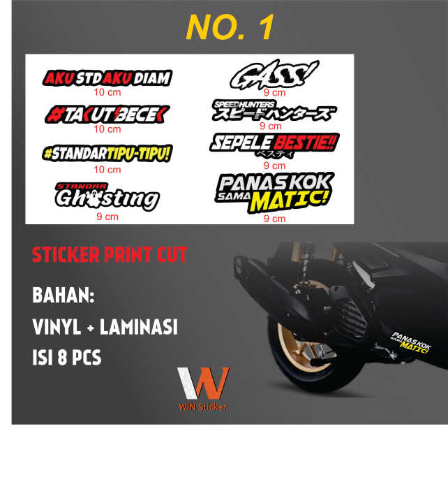 STICKER PRINT CUT RACING | Lazada Indonesia