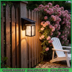 Sikiwind Dusk to Dawn Solar Wall Lights Outdoor IP65 for Patio Garden Decoration