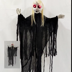 Scary Skeleton Voice Decoration with Glowing Eye Activated Skeleton Sound Activated Skeleton For Indoor Decoration