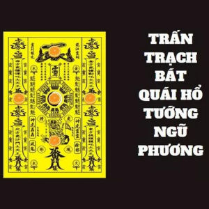 Bộ 5 Phù Trấn Trạch Bát Quái Hổ Tướng Ngũ Phương Trừ Tà Cầu Bình An Hộ Thân Dán Cửa Nhà Ô Tô