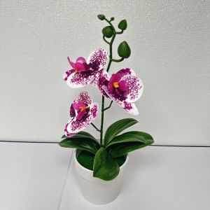NAMSHEVA 26cm Simulated Butterfly Orchid DIY Gifts Artificial Flower Bonsai  Artificial Orchid Bonsai for Home Wedding Decor