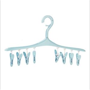 Promo Gantungan Baju Jepitan 8 in 1 Hanger Jemuran Pakaian Kaos Kaki