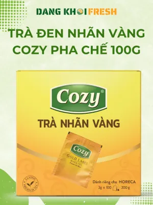 Combo 10 Trà Đen Nhãn Vàng Cozy Pha Chế Trà Chanh Trà Tắc Trà Kim Quất Trà Sữa 100*2g Túi Rời
