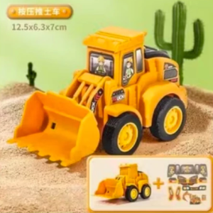 Construction Car Toys Set Excavator Mixer Dump Truck Bulldozer Toy for Kids Boys Girls | Engineering Vehicle Model Playset with Self Paste Cute Stickers | Educational Construction Trucks Birthday Gift for Children Toddlers SG Stock