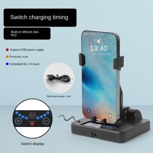 Phone Shaker for Steps USB Counter / Rechargeable Compatible for Pokemon Go Walker Brush Step Artifact Mute Timed Swinger Stand