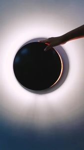 SXH  Bedside Wall Lamp Bedroom Italian Designer Moon Lamp Solar Eclipse Nordic Light Luxury Modern Solar Eclipse Staircase Corridor Lamp