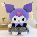 NIKO Big Size Kuromi Stuffed Toy 38cm Sanrio Cute Cartoon Plush Doll Toys For Kids Girls Gifts. 