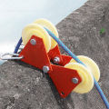 Rope Retract Pulley Sling Safety Rope Manual Pulley With Thicken Material Height Lifting Laborsaving Foldable Wall Corner Wheel. 