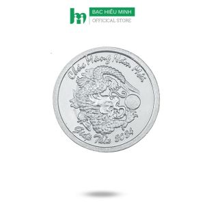 Đồng Xu Đánh Gió Cạo Gió Rồng 2024 Bạc Ta Nguyên Chất S99 Đường Kính 26cm Chính Hãng Bạc Hiểu Minh XDG32S