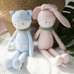 Cute Cartoon Long Ears Rabbit Doll Baby Soft Plush Toys Rabbit Sleeping Mate Stuffed Plush Animal Toys Children Gift