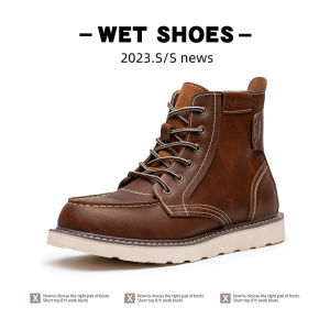 LZD  Oversized mens shoes 2023 Autumn and Winter New Vintage Martin Boots American Ankle Boots Outdoor Workwear Boots