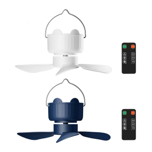 Energy Efficient DC5V Ceiling Mount Fan 3Quiet Gears Remote Controlled Timer Function For Tent Outdoor Versatilitys Use