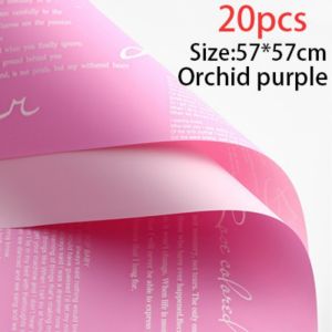 20pcs Gift Wrapping Paper Korean Style Wrapping Paper High Quality Bouquet Packaging Two-Color English Letter Wrapping Paper