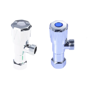Hot/Cold Water Stop Valves Brass 1/2inch Turn Angle Stop Valves Brass Plumbing Fitting for Hot/Cold Water Systems