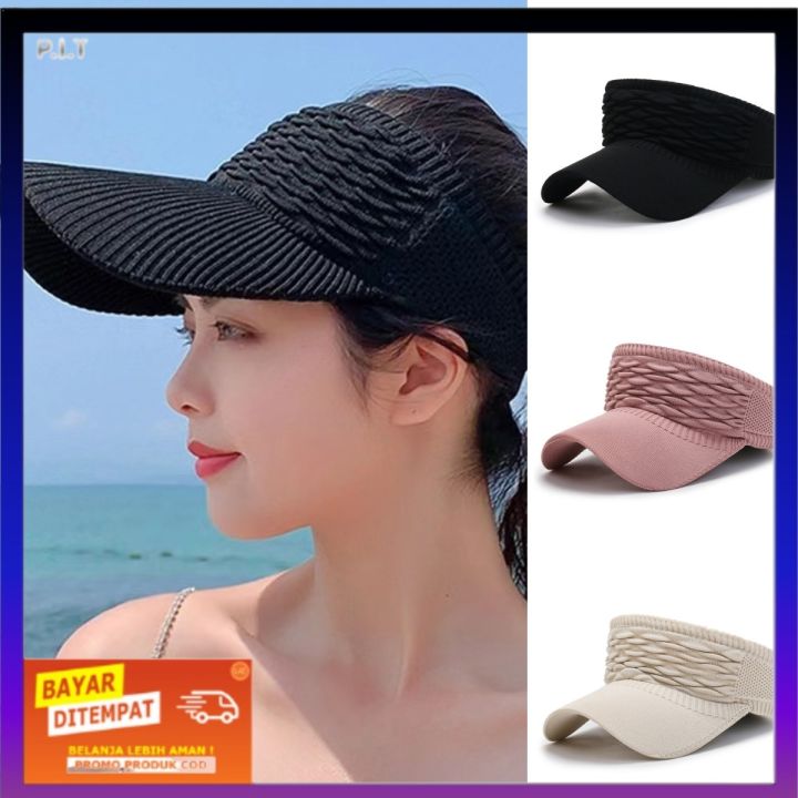 Topi Golf Tennis Rajut 3D Baseball Cap Sun Visor Topi Senam Zumba - Main Image