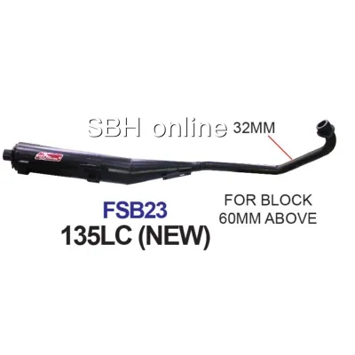 EXHAUST PIPE RACING STANDARD ##EXHAUST STANDARD OPEN ##EXHAUST CUTTING STANDARD - 135LC NEW (5S)/LC135 (4S) (32MM)