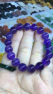 Vòng đeo tay đá Thạch anh tím hạt 10li vòng phong thủy dành cho mệnh Hỏa và Thổ