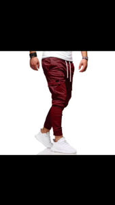 Seluar Kargo Jogger 6 Poket Kain Tebal Cargo Pant