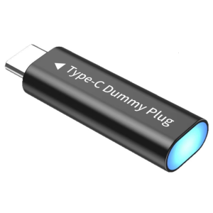 Aluminum Alloy Type C Dummy Plugs DisplayPort Virtual Adapter With Programmable EDID Chip For Remote Desktop Control