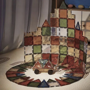 Nature Large Magnetic Childrens Educational Toy Strong Color Window Magnetic Assembly Building Blocks Puzzle Drill Surface Strong Magnetic