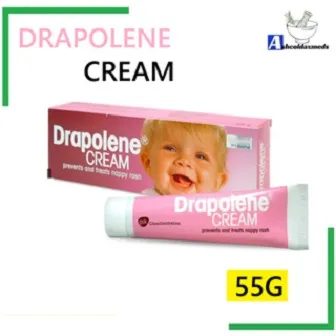 DRAPOLENE Cream 55gm or 55gmX2 (EXP11/28) (Prevents and Treats Nappy Rash)