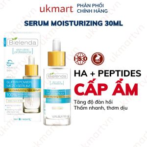 Serum Bielenda Super Power Mezo Skin Clinic Moisturizing Cấp Nước Dưỡng Ẩm Giảm Mụn Căng Bóng Mờ Thâm